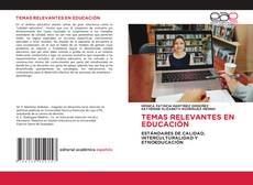 Buchcover von TEMAS RELEVANTES EN EDUCACIÓN