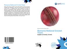 Bookcover of Romania National Cricket Team