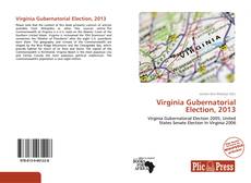 Bookcover of Virginia Gubernatorial Election, 2013