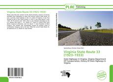 Buchcover von Virginia State Route 33 (1923–1933)