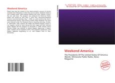 Bookcover of Weekend America