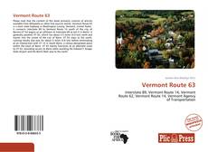 Capa do livro de Vermont Route 63 