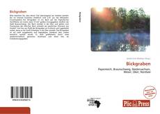 Capa do livro de Bickgraben 