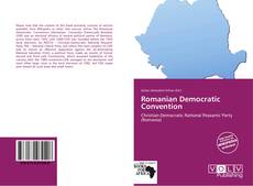 Borítókép a  Romanian Democratic Convention - hoz