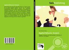 Bookcover of Applied Behavior Analysis