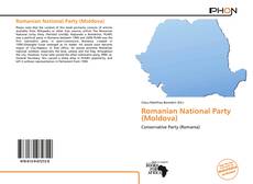 Bookcover of Romanian National Party (Moldova)