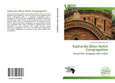 Portada del libro de Sephardic Bikur Holim Congregation