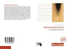 Capa do livro de Romanization of Lao 