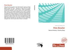 Capa do livro de Pete Bowler 