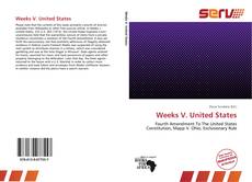 Capa do livro de Weeks V. United States 