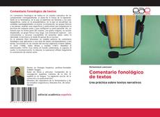 Buchcover von Comentario fonológico de textos