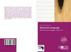 Borítókép a  Romansh Language - hoz