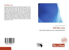 Capa do livro de Tell Me a Lie 