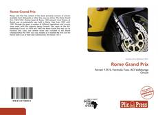 Bookcover of Rome Grand Prix