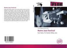 Rome Jazz Festival kitap kapağı