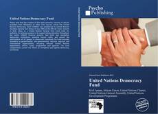 Bookcover of United Nations Democracy Fund