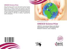 Portada del libro de UNESCO Science Prize