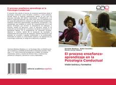 El proceso enseñanza-aprendizaje en la Psicología Conductual kitap kapağı