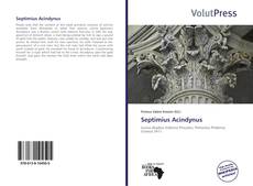 Couverture de Septimius Acindynus