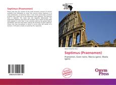 Copertina di Septimus (Praenomen)