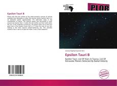 Epsilon Tauri B kitap kapağı