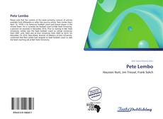 Capa do livro de Pete Lembo 