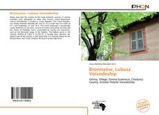 Bookcover of Broniszów, Lubusz Voivodeship