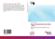 Portada del libro de Pete Townshend Live Bam 1993