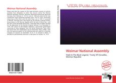 Couverture de Weimar National Assembly