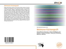 Capa do livro de Weimarer Fürstengruft 