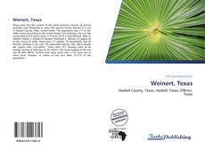 Capa do livro de Weinert, Texas 