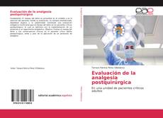Evaluación de la analgesia postquirúrgica的封面