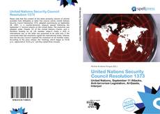 Bookcover of United Nations Security Council Resolution 1373