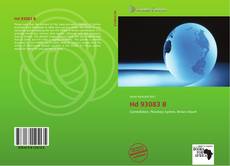 Capa do livro de Hd 93083 B 