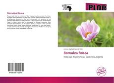 Romulea Rosea kitap kapağı