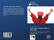 Buchcover von University of Puerto Rico at Bayamón