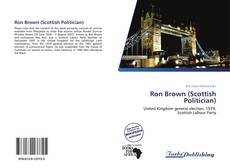 Capa do livro de Ron Brown (Scottish Politician) 