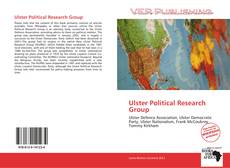 Ulster Political Research Group kitap kapağı