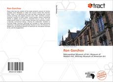 Portada del libro de Ron Gorchov