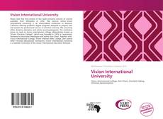 Vision International University kitap kapağı