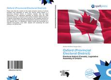 Buchcover von Oxford (Provincial Electoral District)