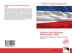 Serbian Constitutional Referendum, 1992 kitap kapağı