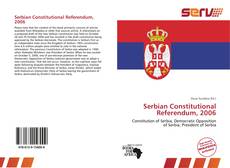 Serbian Constitutional Referendum, 2006的封面