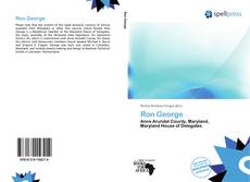 Portada del libro de Ron George