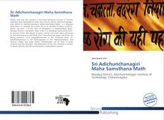 Copertina di Sri Adichunchanagiri Maha Samsthana Math