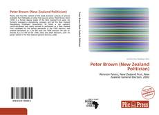 Couverture de Peter Brown (New Zealand Politician)