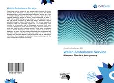 Bookcover of Welsh Ambulance Service