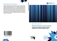 Bookcover of Welsh Bowls Federation