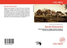 Bookcover of Baraki Chotumskie