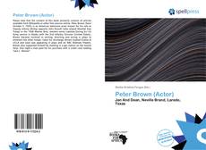 Bookcover of Peter Brown (Actor)